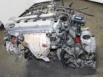 1993-2001 Nissan Altima Motor KA24DE A/T Transmission 2.4L 4 Cyl Engine - Image 4